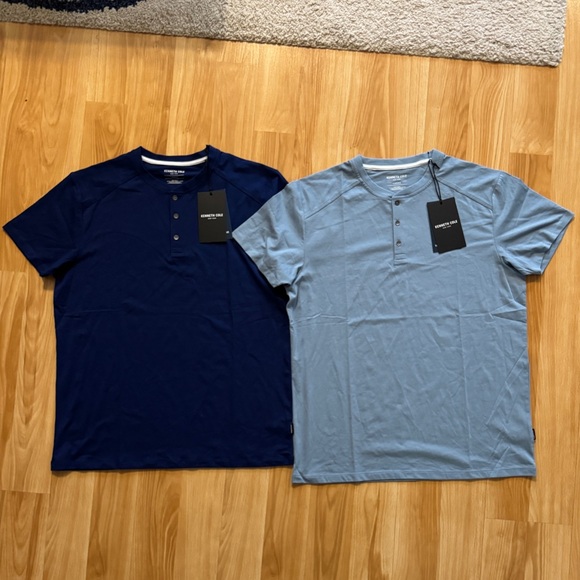 Kenneth Cole Other - NEW- Two Kenneth Cole Techni Cole Short Sleeve Henley Shirts- Men’s Large